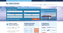 Desktop Screenshot of directferries.sk