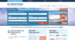 Desktop Screenshot of directferries.de