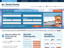 Tablet Screenshot of directferries.de