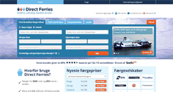 Desktop Screenshot of directferries.dk