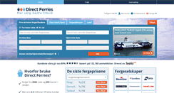 Desktop Screenshot of directferries.no